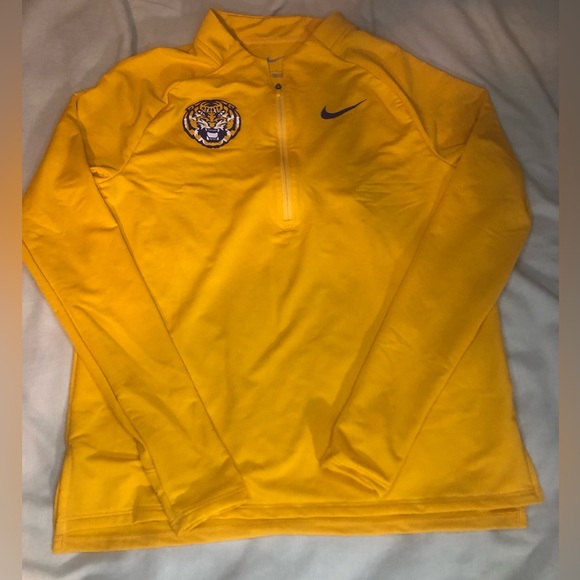 Nike Other - LSU Tigers Nike 1/4 Zip Running Jacket “Made In USA” Team Issued Size S